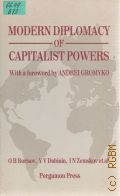 Borisov O.B., Modern Diplomacy of Capitalist Powers  1983